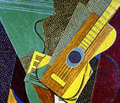 Juan Gris - Chitarra su un tavolo